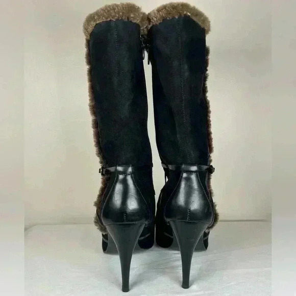 Circa Joan & David Dulcinea Black Suede Mid Calf Boot Women’s Size 8.5 Medium - Picture 4 of 16